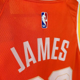 25/26 Cavaliers JAMES # 23 Orange City Edition Top Quality Hot Pressing NBA Jersey