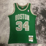 2007/2008 CELTICS PIERCE #34 Green Retro Top Quality Hot Pressing NBA Jersey