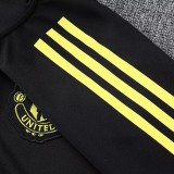 25/26  Man Utd Black  Jacket Tracksuit#A2526