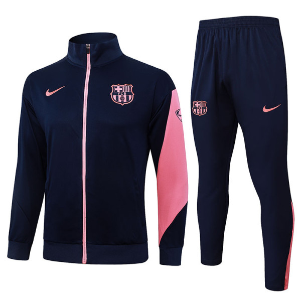 2526  BAR Dark Blue(Pink sleeves) Jacket Tracksuit #A2567