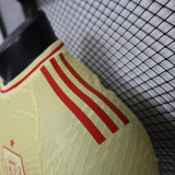 2024 Spain Yellow Red Special Edition Player Version Soccer Jersey