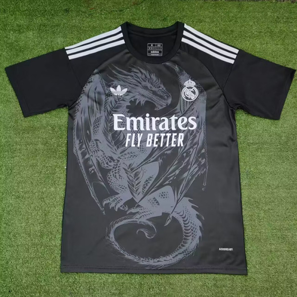 24/25 RMA Black Feather Dragon Special Edition  Fans Soccer Jersey