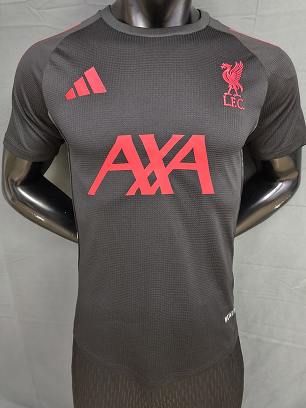 25/26 LIV Black  Player Version Training Shirts
