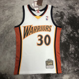 2009/2010 WARRIORS CURRY #30 White Retro Top Quality Hot Pressing NBA Jersey