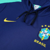 24/25 Brazil Blue Hooded  Tracksuit