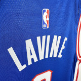 24/25  KINGS LAVINT # 8 Blue City Edition  Top Quality Hot Pressing  Retro NBA Jersey