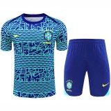 24/25  Brazil  White Blue Wave  Training Short Suit
