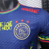 25/26 Ajax Graffiti Edition Royal Blue  Player Version Soccer Jersey