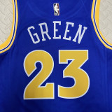 22/23 WARRIORS GREEN #23 Blue Top Quality Hot Pressing NBA Jersey (Retro Logo)