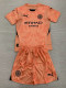 24/25 Man City Orange Goalkeeper Kids Soccer Jersey