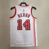 22/23 Heat HERRO #14 White Top Quality Hot Pressing NBA Jersey (Retro Logo)