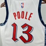24/25 Wizards POOLE # 13 White City EditionTop Quality Hot Pressing NBA Jersey
