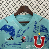24/25 Universidad De Chile Blue Goalkeeper Fans Soccer Jersey