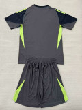 25/26 Man Utd Black Goalkeeper Kids Soccer Jersey