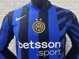 24/25 INT Home Player Version  Long Sleeve  Soccer Jersey