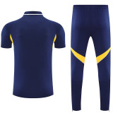 25/26 Boca Juniors Royal Blue polo shirts pants suit