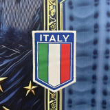 2024 Italy Blue Gold Puzzle Special Edition Fans Soccer Jersey