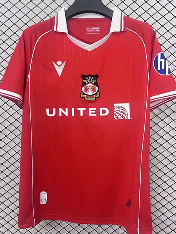 25/26 Wrexham Home Fans Soccer Jersey