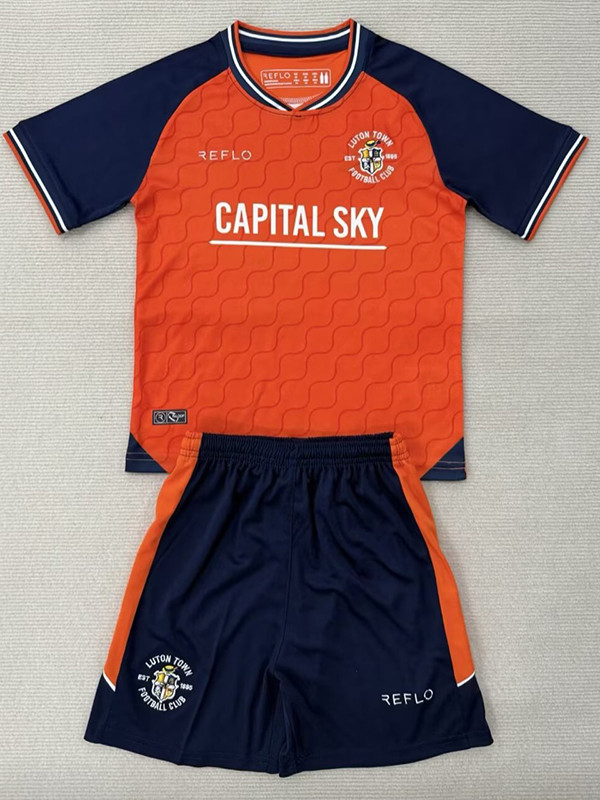 25/26 Luton Town Home Kids Soccer Jersey