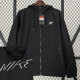 2024 New NK Black Windbreaker(后背带字、连帽）