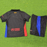 24/25 BAR  Away  Kids  Player Version  Soccer Jersey(大胸花）
