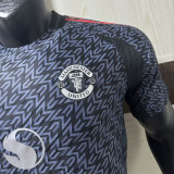 25/26  Man Utd  Special Edition Grey Black Player Version Soccer Jersey