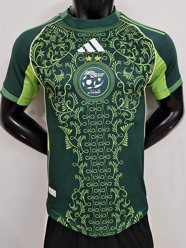 25/26 Algeria Green  Player Version Soccer Jerse#A37