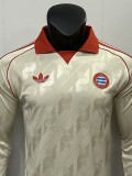 24/25 Bayern Yellow Leisure  Long Sleeve Retro Soccer Jersey(长袖）