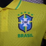 24/25 Brazil Yellow  Special Edition  Player Version Soccer Jersey