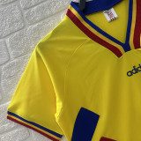 1994 Romania Yellow Retro Soccer Jersey
