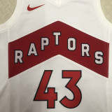 22/23 Raptors SIAKAM #43 White Top Quality Hot Pressing NBA Jersey