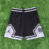 25/26 Flying Man Casual NBA Edition Ball pattern Black White shorts#J2432