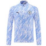25/26 Man City White Lightning Half Pull Tracksuit  (半拉链)