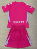 24/25 River Plate Pink Goalkeeper  Kids Jerseys