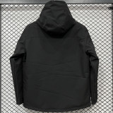 24/25 A801 NK Black Thickened Assault  Hooded Windbreaker (加厚冲锋衣）
