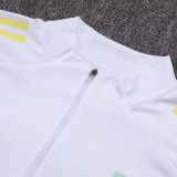25/26 JUV White Kids Half Pull Tracksuit #E25117 (童装\半拉链)