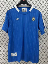 25/26 RMA Retro Edition Blue Fans Soccer Jersey