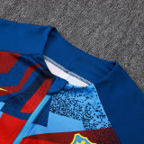 25/26 BAR Light Blue Inkjet Half Pull Tracksuit# B25135 (半拉链)
