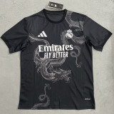 24/25 RMA  Black ( White Dragon )Special Edition  Fans Soccer Jersey