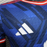 25/26 Man Utd Blue Special Edition Player Version Soccer Jersey(圆领）