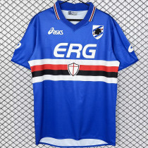 2003/2004 Sampdoria Home Retro Soccer Jersey