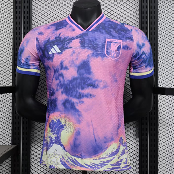 24/25 Japan Blue &Pink Sea Wave Special Edition  Player Version Soccer Jersey