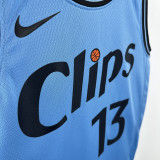 24/25 Clippers GEORGE # 13 City Edition Top Quality Hot Pressing NBA Jersey