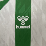 24/25 Real Betis Home Fans Soccer Jersey(胸前FREVER GREEN广告)
