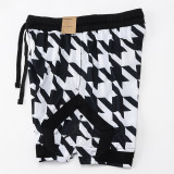 25/26  New Jordan Casual NBA Edition Thousand Bird Grid White shorts#C2446