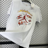 2025 T267 Jordan Fire New Edition  Pure Cotton  White T-shirt