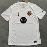 25/26 BAR White  Fans Soccer Jersey(黑胸花）