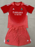 25/26 RMA Goalkeeper Orange Kids Soccer Jersey