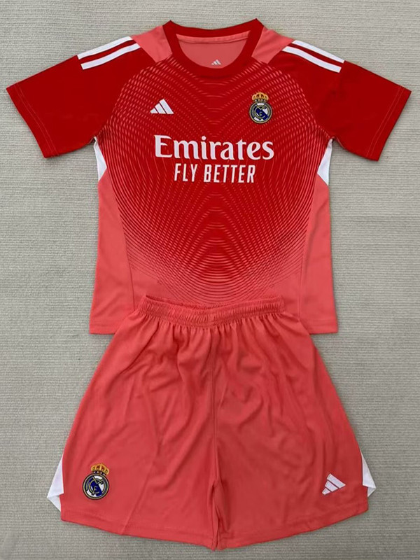 25/26 RMA Goalkeeper Orange Kids Soccer Jersey