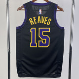 23/24 LAKERS REAVES #15 Black City Edition Top Quality Hot Pressing NBA Jersey